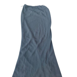 Women's Seduction Dark Blue Silver Chain Detail Maxi Skirt Size L #136